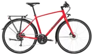 Image of 2023 Trek FX 2 Disc Equipped Hybrid Bike in Satin Viper Red