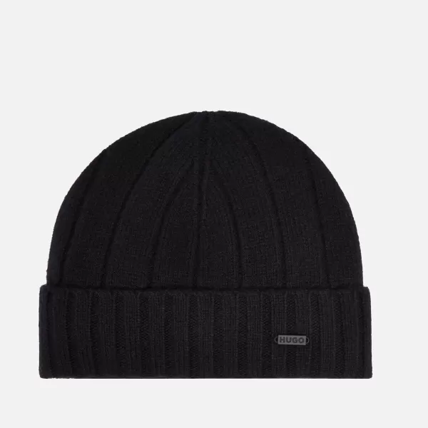 Image of HUGO Zohoh Knitted Hat and Scarf Set