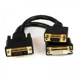 Image of StarTech DVI-I Male to DVI-D Female + DVI Wyse Splitter Cable