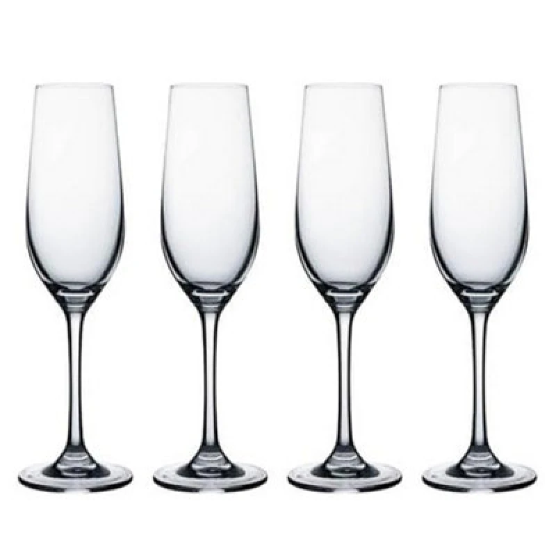 Image of Ravenhead Set of 4 Kings Champagne Flute Glasses glass ONE SIZE