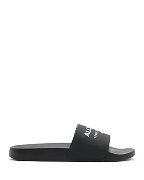 Image of Allsaints Mens Underground Slip On Slide Sandals