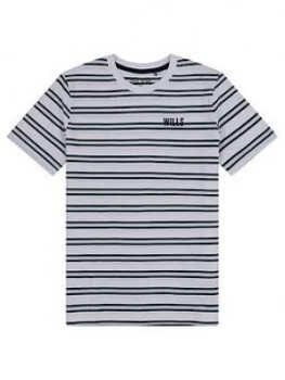 Image of Jack Wills Boys Triple Stripe T-Shirt - White