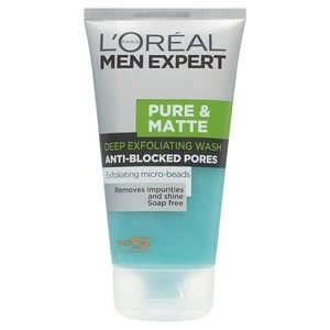 Image of LOreal Men Expert Pure and Matte Face Scrub 150ml