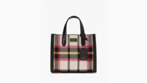 Image of Manhattan Museum Plaid Jacquard Small Tote