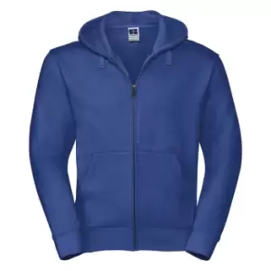 Image of Russell Mens Authentic Full Zip Hooded Sweatshirt / Hoodie (XL) (Bright Royal)