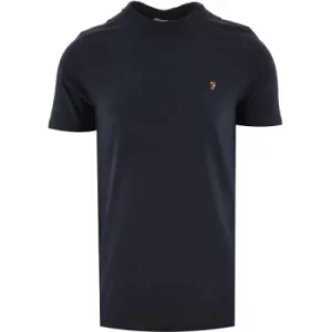 Image of Farah Navy Danny Short Sleeve T Shirt
