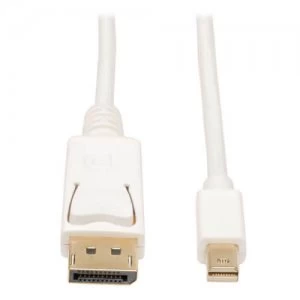 Image of Tripp Lite Mini DisplayPort to DisplayPort Cable Adapter White 6ft
