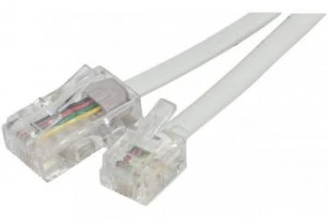 Image of EXC 7m Telephone Cable RJ11 to RJ45 White