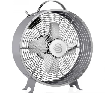 Image of Retro SFA12630GRN Portable 8? Desk Fan - Grey