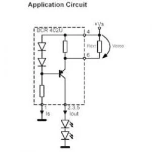 Image of PMIC LED driver Infineon Technologies BCR402U Linear SC 74 6 Surface mount