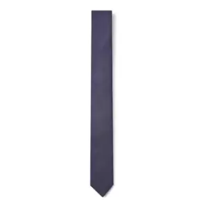 Image of Hugo Silk Twill Tie - Blue