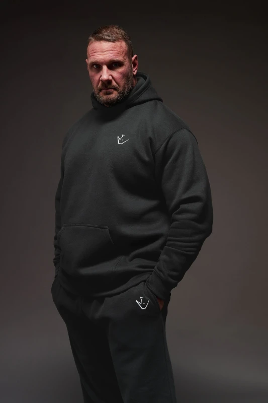 Image of BadRhino Mens 'Rest Day' Hoodie in Black Size: 5-6XL Black Male 5-6XL