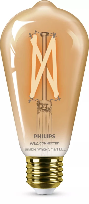 Image of Philips by Signify Philips Filament Bulb amber 7W (Eq.50W) ST64 E27 8719514372269