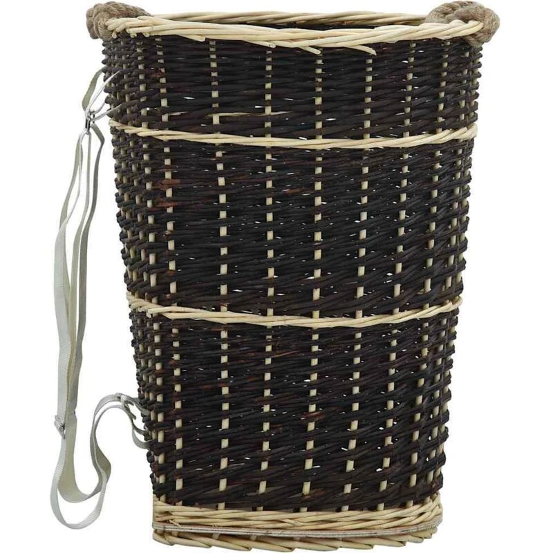 Image of VIDAXL Vidaxl - Firewood Backpack with Carrying Belts 50x44x58cm Natural Willow 286974