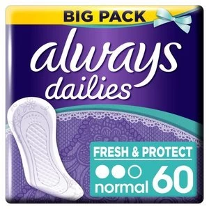 Image of Always Dailies Normal Value Pantyliner 60PK