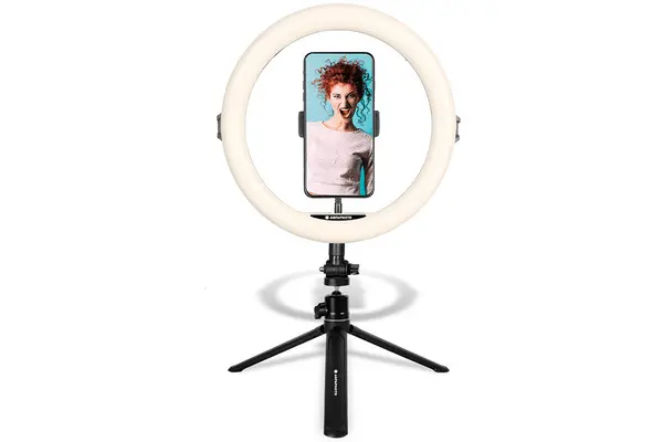 Image of Agfa Agfaphoto 11" Bluetooth LED Desktop Ring Light for Smartphones ARL11