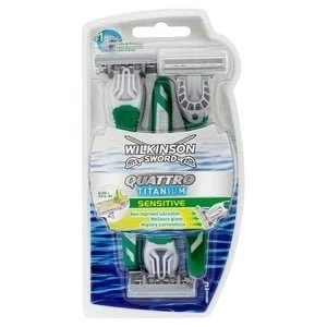 Image of Wilkinson Sword Quattro Titanium Sensitive Disposables