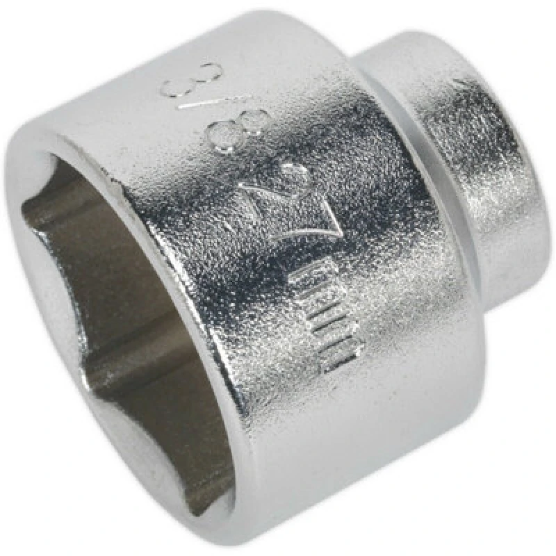 Image of Loops 27mm Low Profile Oil Filter Socket - 3/8" Sq Drive - High Grade Steel Socket Metallics