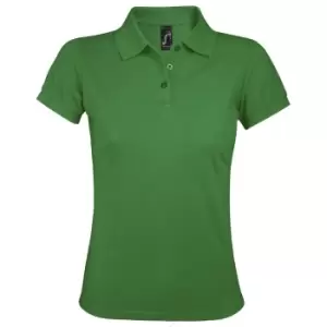 Image of SOLs Womens/Ladies Prime Pique Polo Shirt (M) (Kelly Green)