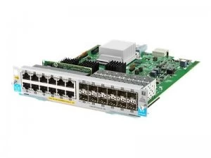 Image of HPE 5400R 12-port 10/100/1000BASE-T PoE+ and 12-port 1GbE SFP with MAC
