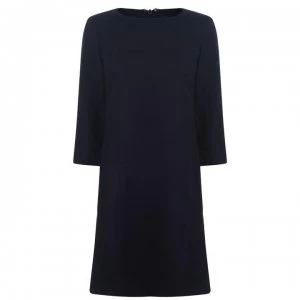 Image of Gant Wool Check Dress - Marine