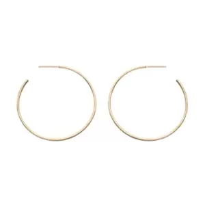 Image of 9ct Yellow Gold 30Mm Hoop Earrings
