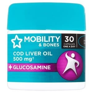 Image of Superdrug Cod Liver Oil and Glucosamine Capsules x 30