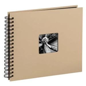 Image of Hama Fine Art Spiral Bound Album, 28 x 24 cm, 50 Black pages, taupe