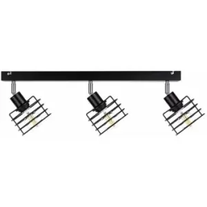 Image of Keter Viva Ceiling Spotlight Bar Black, 60cm, 3x E27