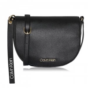 Image of Calvin Klein Neat Saddle Bag - BLACK BAX