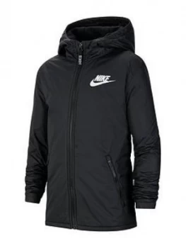 Image of Boys, Nike Older Fleece Lined Jacket, Black Size M 10-12 Years