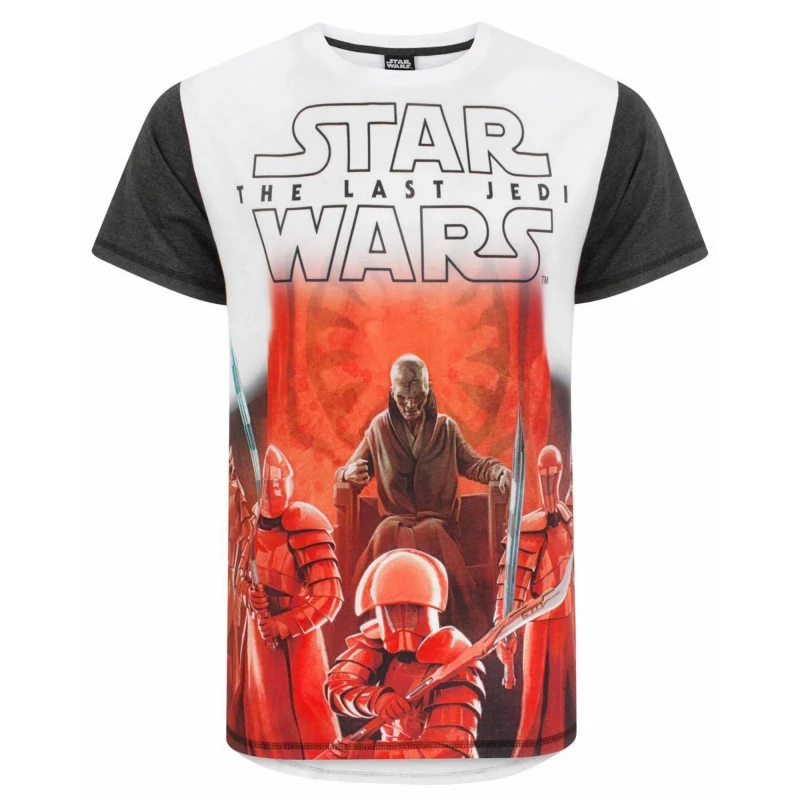 Image of (XXX-Large) Star Wars Short Sleeved T-Shirt (Mens White)