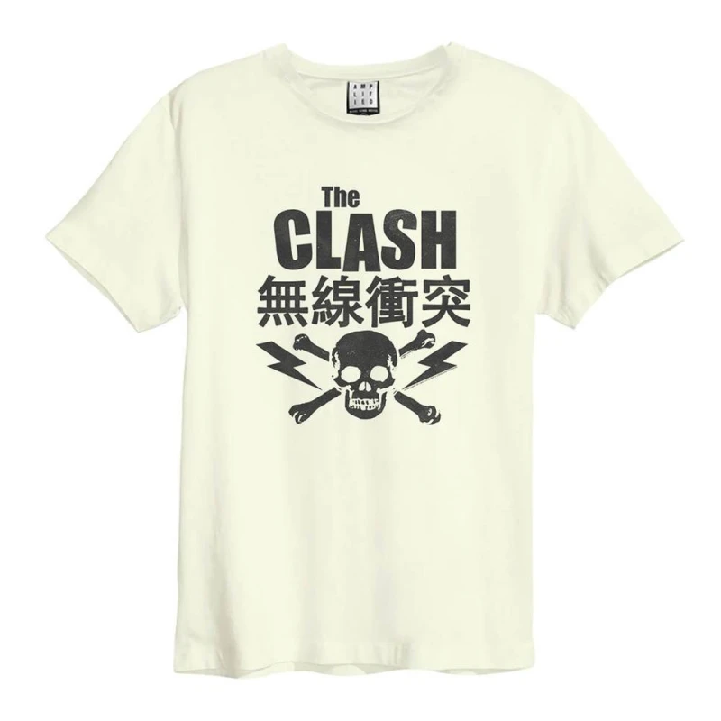 Image of Amplified Mens The Clash T-Shirt in White Size: XS White Male XS
