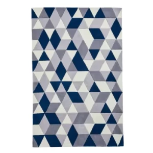 Image of Hong Kong 3653 Rug Navy (Blue)