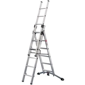Image of Combi Ladder 3 Section Rungs 2 x 6 and 1 x 5.