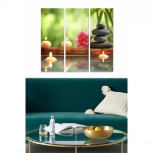 Image of MDF199985051 Multicolor Decorative MDF Painting (3 Pieces)