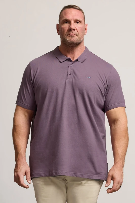 Image of BadRhino BadRhino Men Polo Shirt in Purple Size: 5-6X-Large Purple 5-6XL Male 5063111844463