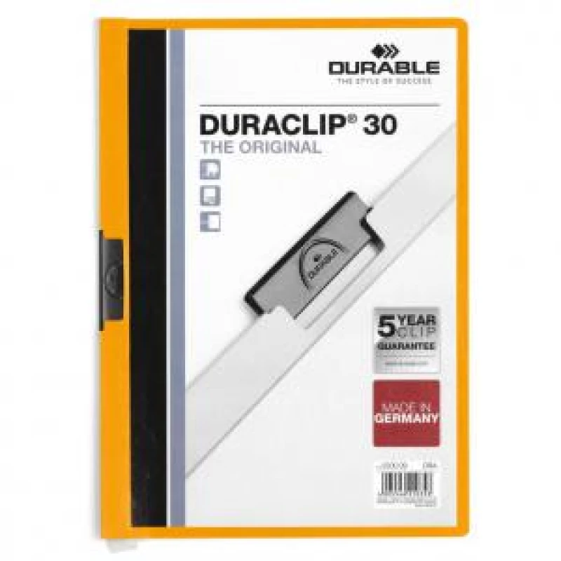 Image of Durable DURACLIP 30 A4 Folder Orange