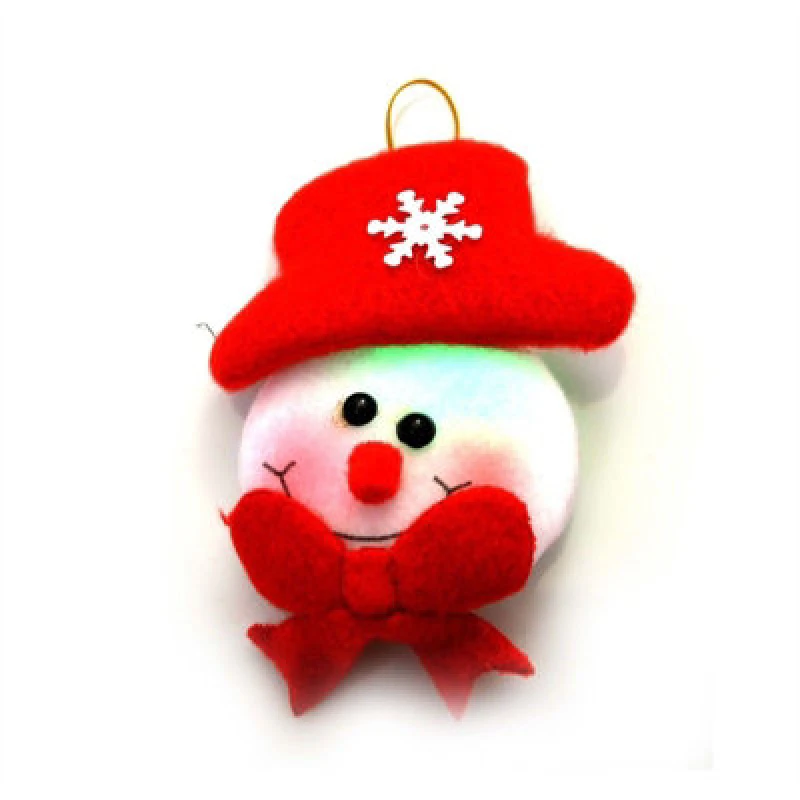Image of Shatchi 3pcs Novelty Christmas Tree Hanging Decorations Flashing LED Soft Teddy Set, Multi. Red