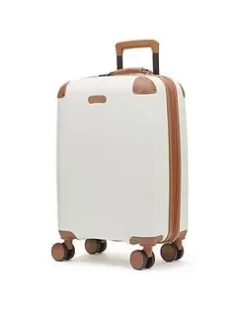Image of Rock Luggage Carnaby UYG7R 8 Wheel Hardshell Cabin Cream Suitcase