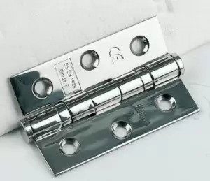 Image of Polished Stainless Steel Ball Bearing Hinge, Pair Of 2