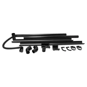 Image of FloPlast MiniFlo Half Shed Water Butt Guttering Pack - Black