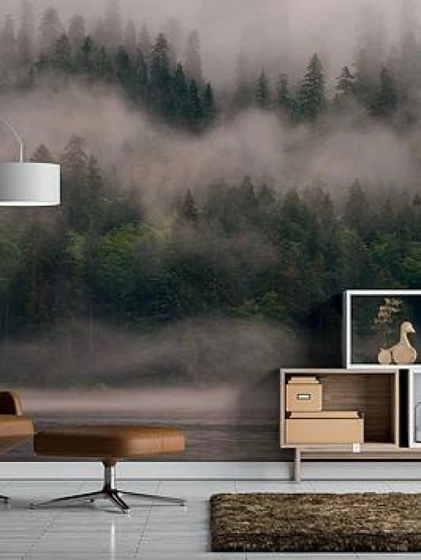 Image of AS Creation Fjordlands Digital Mural 350cm X 255cm, Grey 423522