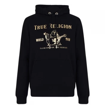 Image of True Religion Buddha Hoodie - Black/Gold