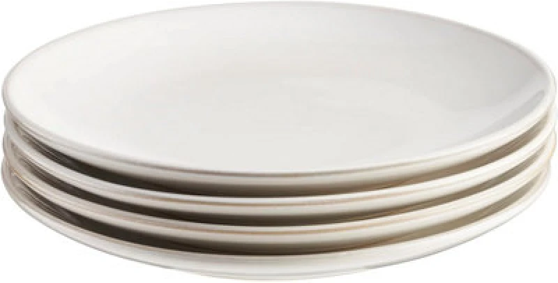 Image of Cooks Professional Nordic Stoneware Set of 4 - Side Plates in White White unisex