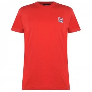 Image of Diesel Chest Logo T Shirt - Red 44l