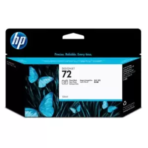 Image of HP 72 130-ml Photo Black Ink Cartridge. Cartridge capacity: High (XL) Yield Colour ink type: Dye-based ink Black ink type: Dye-based ink Black ink vol