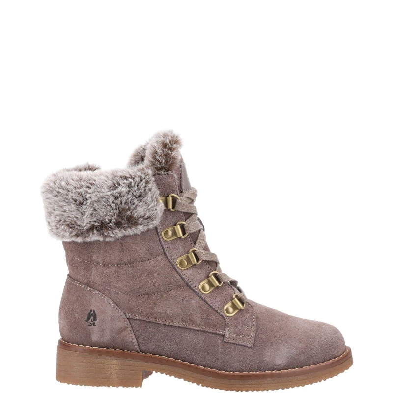 Image of Hush Puppies Womens Florence Water Resistant Warm Lined Ankle Boots - UK 3 Beige female GDE2642TAU3