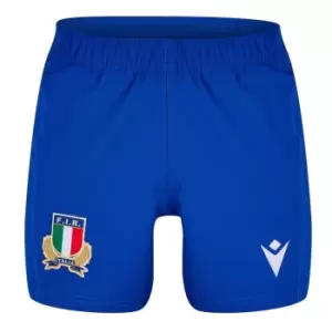 Image of Macron Italy Rugby Away Shorts 2023 2024 Adults - White