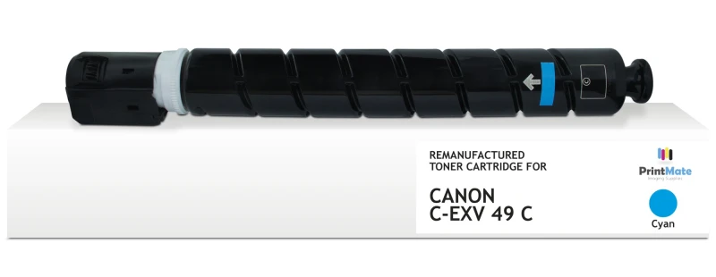 Image of PrintMate Canon C-EXV49 C. remanufactured toner. Cyan 19000p